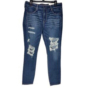 NWT American Eagle Super Stretch X Distressed Jegging Size 14